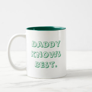 Vati kennt Bestes Zweifarbige Tasse