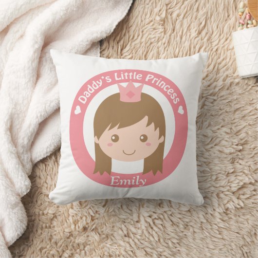 Vati-kleine Prinzessin, niedliche Prinzessin mit Kissen (Decke)