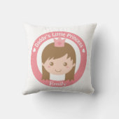 Vati-kleine Prinzessin, niedliche Prinzessin mit Kissen (Rückseite)