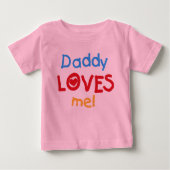 Vati-Lieben ich Baby T-shirt (Vorderseite)