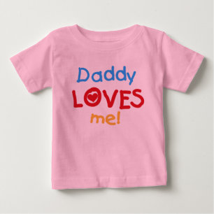 Vati-Lieben ich Baby T-shirt