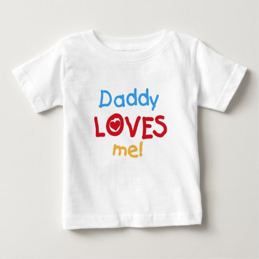 Vati-Lieben ich Baby T-shirt (Vorderseite)