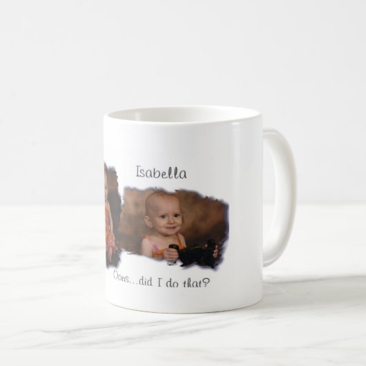 Vati-/Mama-kleines Mädchen-Tasse Kaffeetasse (VorderseiteRechts)