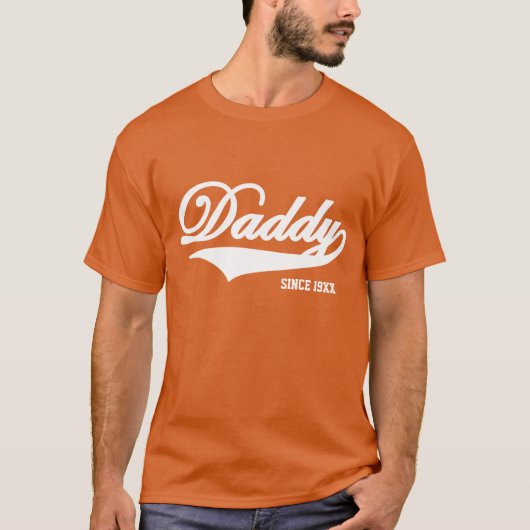 Vati-orange T-Shirt (verfügbar in 24 Farben) (Vorderseite)