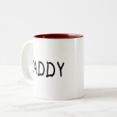 Vati (Schwarzes) Zweifarbige Tasse (Vorderseite Links)