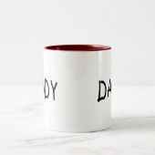 Vati (Schwarzes) Zweifarbige Tasse (Mittel)