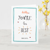 Vati - Sie sind das Beste Karte (Gelbe Blume)