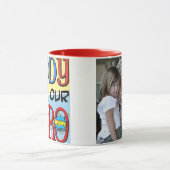 Vati sind Sie unser Held-Foto Tasse (Zentrum)
