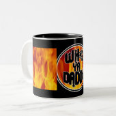 VATI-TASSE DER GEWOHNHEITS-WHOZ YA! ZWEIFARBIGE TASSE (Vorderseite Links)