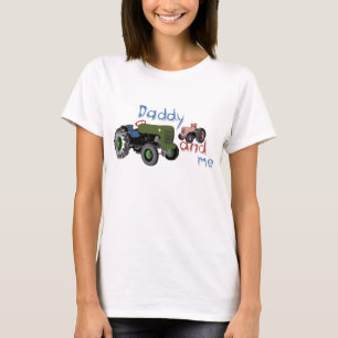 Vati und ich Mädchen-Traktoren T-Shirt