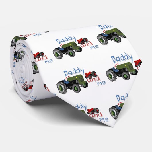 Vati und ich Traktor-Krawatte Krawatte (Gerollt)