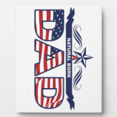 Vati, Vater, ein Vati von Geburt Fotoplatte (Vorderseite)