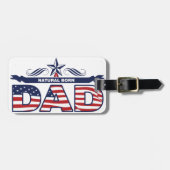 Vati, Vater, ein Vati von Geburt Gepäckanhänger (Vorderseite horizontal)