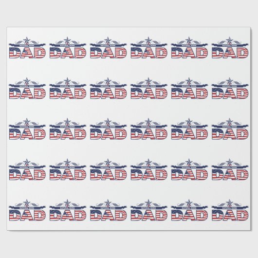 Vati, Vater, ein Vati von Geburt Geschenkpapier (Flach)