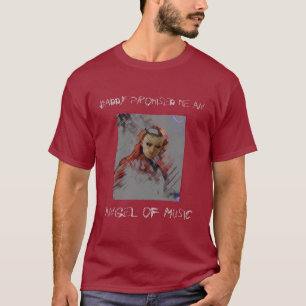 Vati versprach mir einen Engel des Musik-T - Shirt