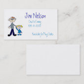 Vati-Visitenkarte Telefonnummerkarte (Vorne/Hinten)