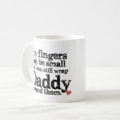 Vati-Zitat-Kaffee-Tasse Kaffeetasse (Vorderseite Links)