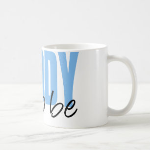 Vati zum zu sein (blauer Block-Schriftart) Kaffeetasse