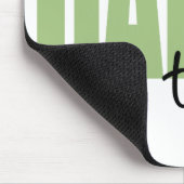 Vati zum zu sein (grüner Block-Schriftart) Mousepad (Ecke)
