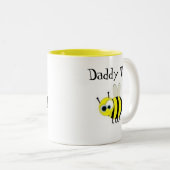 Vati zur Bienen-Kaffee-Tasse Zweifarbige Tasse (VorderseiteRechts)