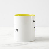 Vati zur Bienen-Kaffee-Tasse Zweifarbige Tasse (Mittel)