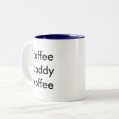 Vatibedarfskaffee, Kaffeevatikaffee Zweifarbige Tasse (Vorderseite Links)