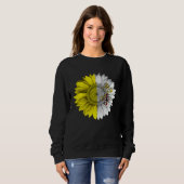 Vatican City Flag Sunflower Vanticanien Root Proud Sweatshirt (Vorne ganz)