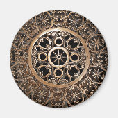 Vatikan antiken Metall Bronze Steampunk geheimnisv Magnet (Vorne)