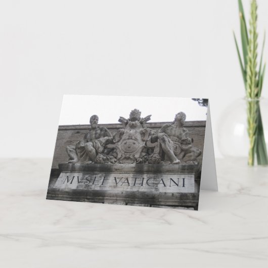 Vatikan-Eingangsgrußkarte Karte (Vorderseite)