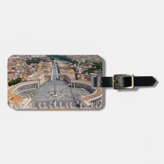 Vatikan, Italien: Piazza San Pietro Gepäckanhänger (Vorderseite horizontal)