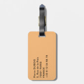 Vatikan, Italien: Piazza San Pietro Gepäckanhänger (Rückseite vertikal)