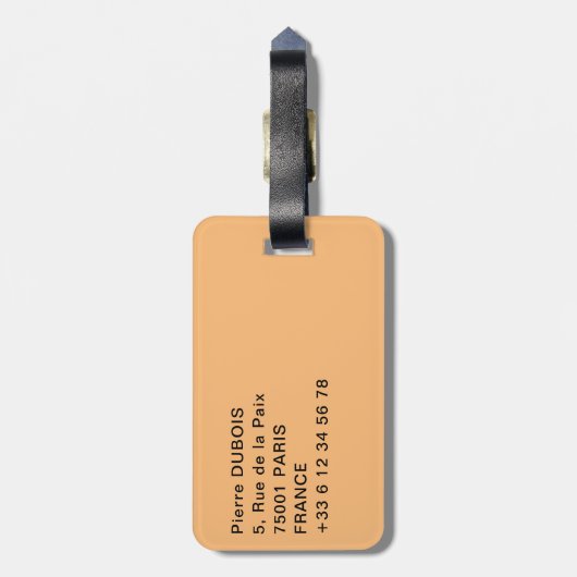 Vatikan, Italien: Piazza San Pietro Gepäckanhänger (Rückseite vertikal)