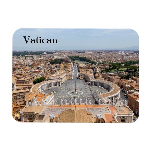 Vatikan, Italien: Piazza San Pietro Magnet (Horizontal)