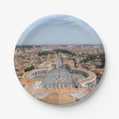 Vatikan, Italien: Piazza San Pietro Pappteller (Vorderseite)