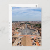 Vatikan, Italien: Piazza San Pietro Postkarte (Vorne/Hinten)