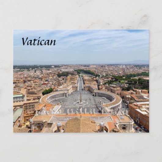 Vatikan, Italien: Piazza San Pietro Postkarte (Vorderseite)