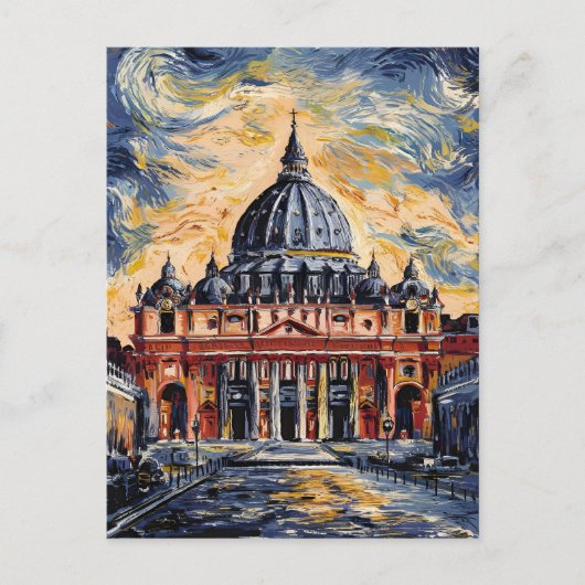 Vatikan Kathedrale St. Peter Basilica Postkarte (Vorderseite)