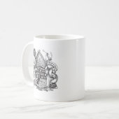 Vatikan-Meuchelmörder-Zauberer Kaffeetasse (Vorderseite Links)