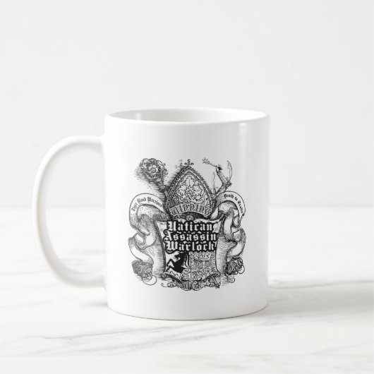 Vatikan-Meuchelmörder-Zauberer Kaffeetasse (Links)