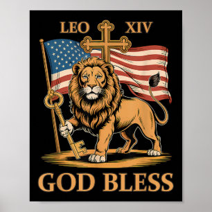 Vatikan Papst Leo Xiv - Gott segne Papst Leo Xiv Poster