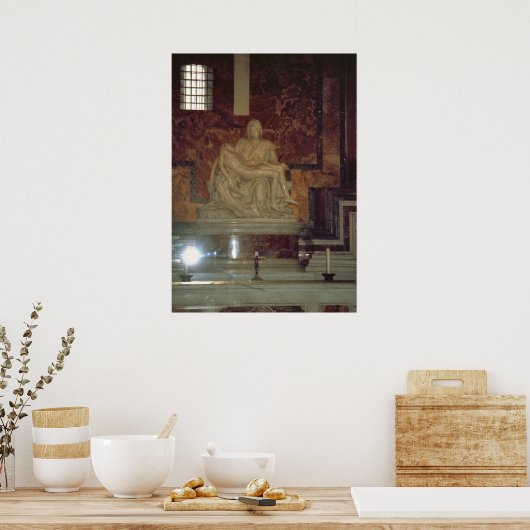 Vatikan, Pieta von Michelangelo Poster (Küche)