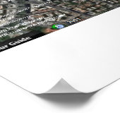 Vatikan Star Map Poster (Ecke)