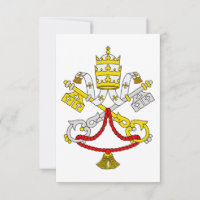 Vatikan Wappen Heiligenbildkarte