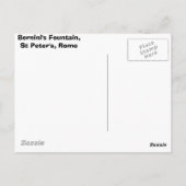 Vatikanbrunnen, Bernini Postkarte (Rückseite)
