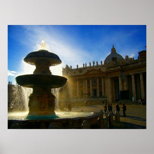 Vatikanbrunnen Poster (Vorne)