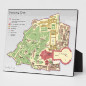 Vatikanisches Stadtlayoutdiagramm Fotoplatte (Seite)
