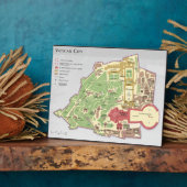 Vatikanisches Stadtlayoutdiagramm Fotoplatte (Seite)