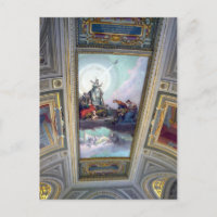 Vatikanmuseum Decke in Rom, Italien Postkarte