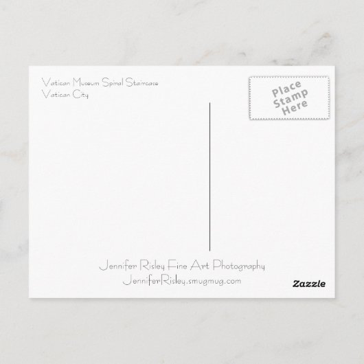 Vatikanmuseum Postkarte (Rückseite)