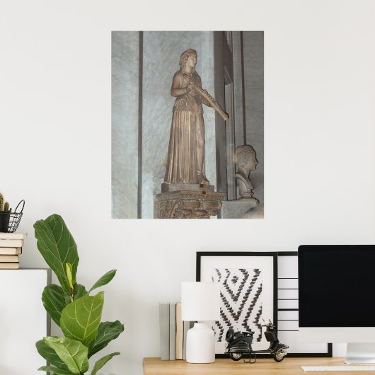 Vatikanmuseum Statue in Rom, Italien Poster Print (Heimbüro)